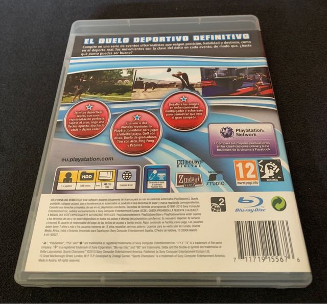 Juego PS3 SPORTS CHAMPIONS