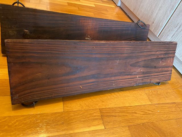 Conjunto de perchas madera