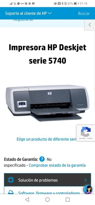 Impresora hp deskjet 5740 de segunda mano por 20 EUR en Sabadell en WALLAPOP