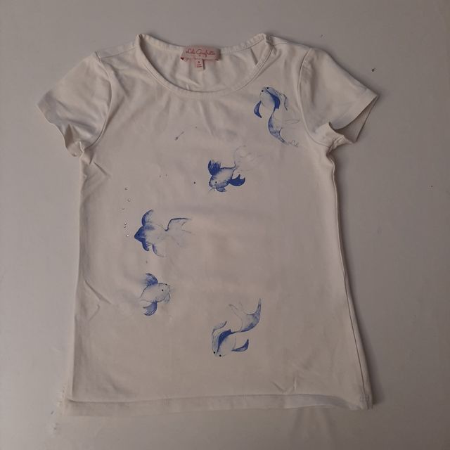 camiseta niña Lili gaufrette. talla 8 años