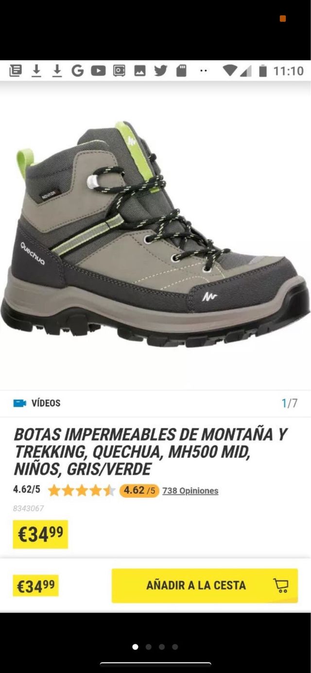 Botas Treking para niño.