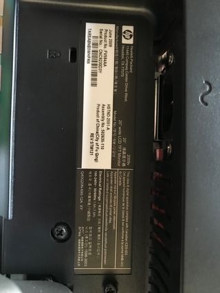 Monitor hp 2009v de 20\\'. de segunda 