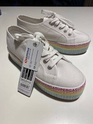 Compra En Superga Superga3 2790-cotw Outsole Lettering, 18279, Lady Shoes  S00fj80 999 Black Para Mujer