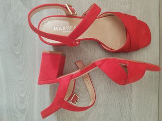 Sandalias rojas 38 Marypaz de segunda mano por 5 EUR en Alcorcón en WALLAPOP