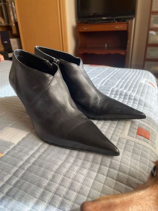 Botín plano casual piel FOSCO - Talla 36 - Negro - GLAMI.es