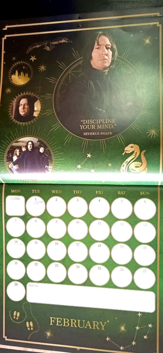 CALENDARIO HARRY POTTER 2022