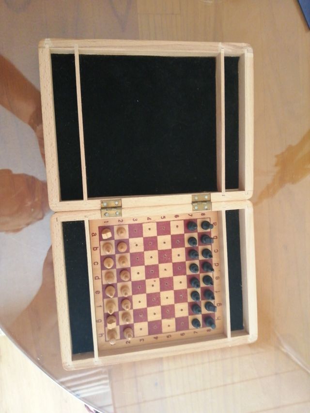 ajedrez de viaje, artesania