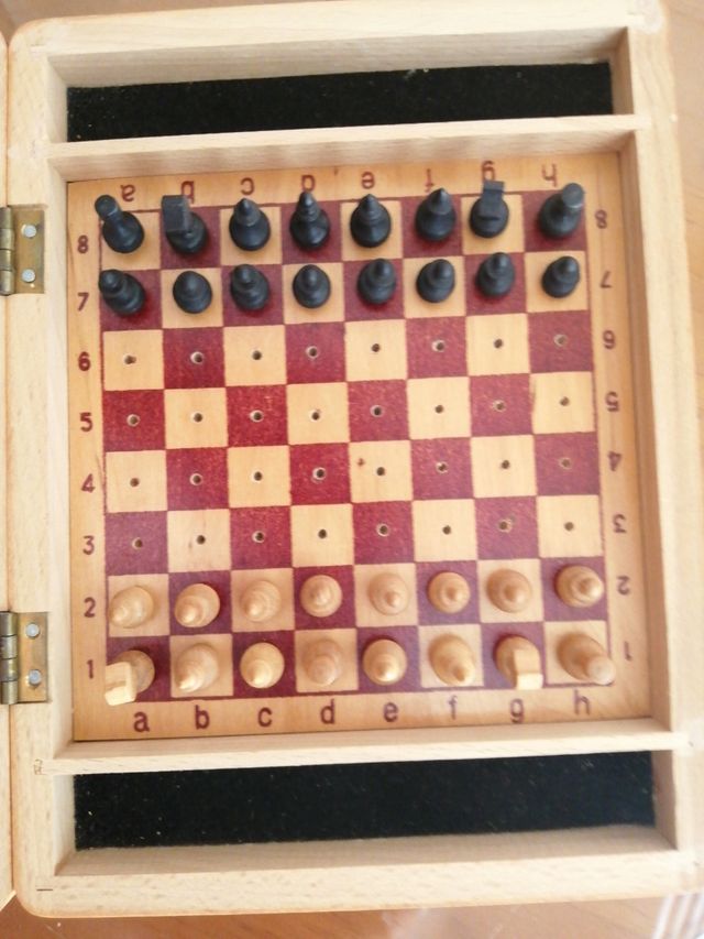 ajedrez de viaje, artesania