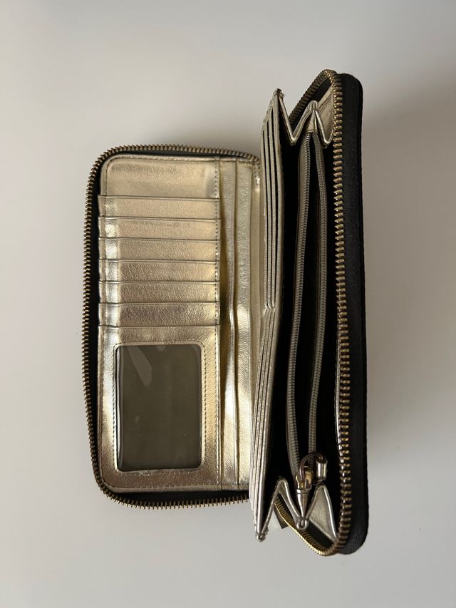 Billetera Bimba y Lola negra nylon