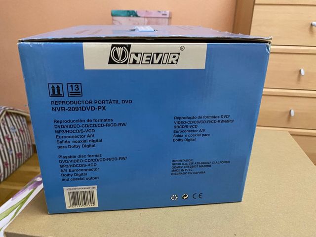 Reproductor portátil DVD