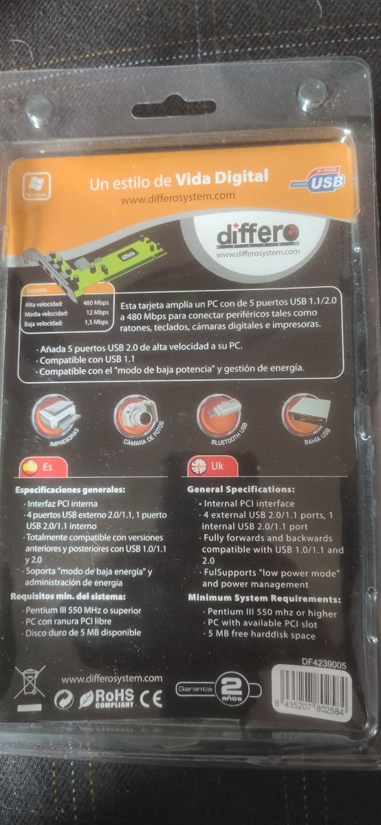 tarjeta usb