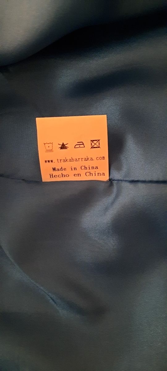 Vestido azul. Trakabarraka. Talla L