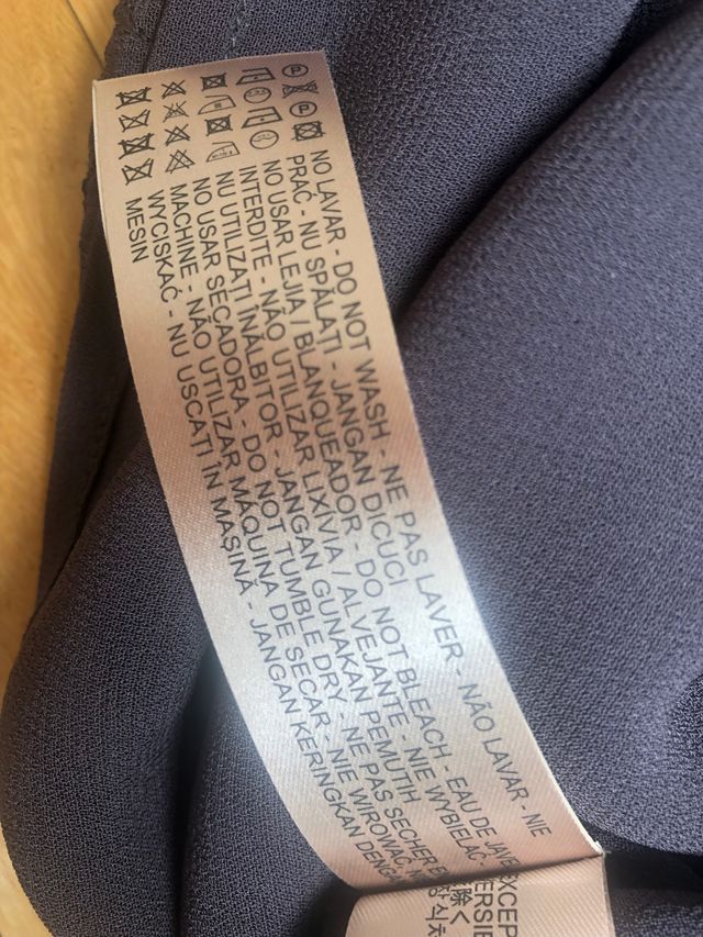 Vestido gris de piedras elegante massimo dutti