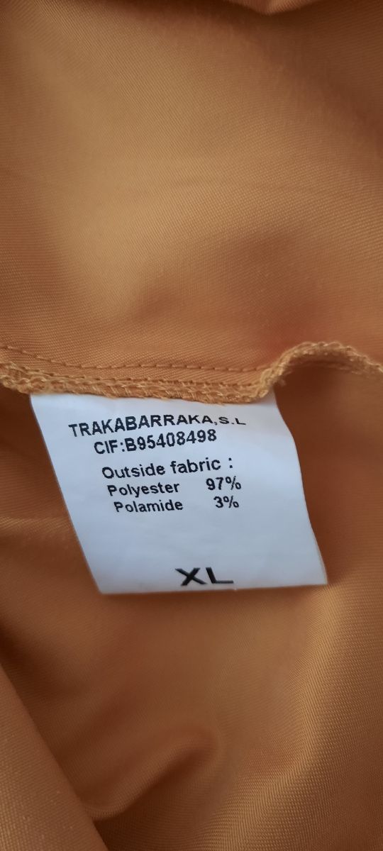 Mono mostaza. Trakabarraka. Talla XL