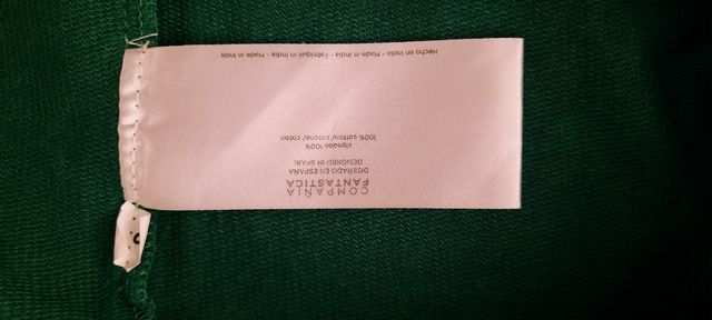 Vestido verde. Compañía Fantástica. Talla L