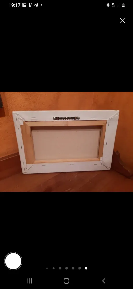 4 cuadros pintados al oleo