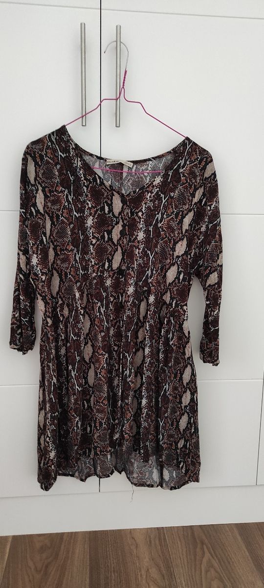 vestido estampado leopardo talla S