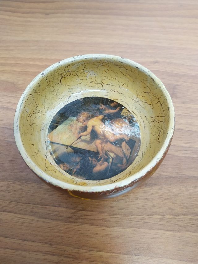 Ciotola decoupage
