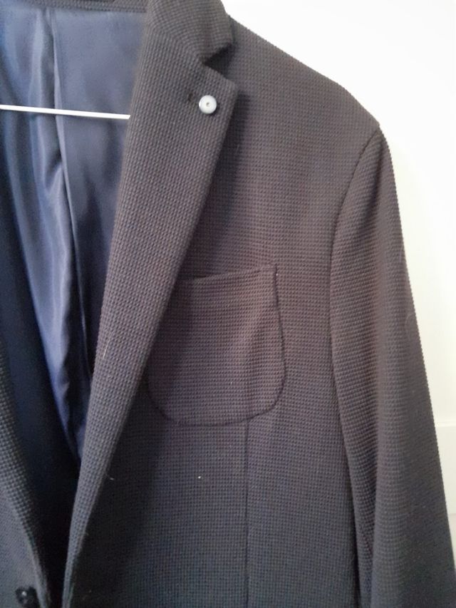 americana hombre azul marina talla 46