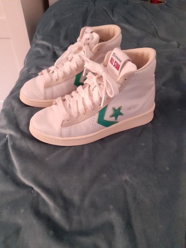 converse piel botin originales