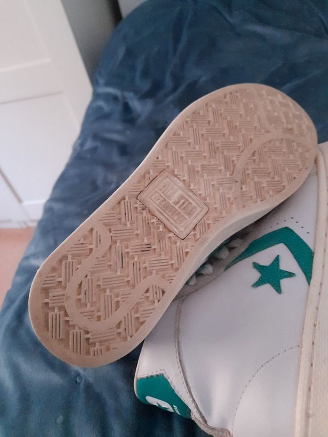 converse piel botin originales