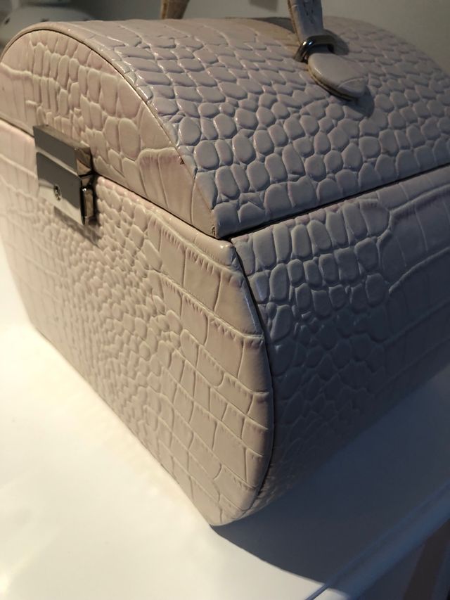 Joyero rosa palo de piel 