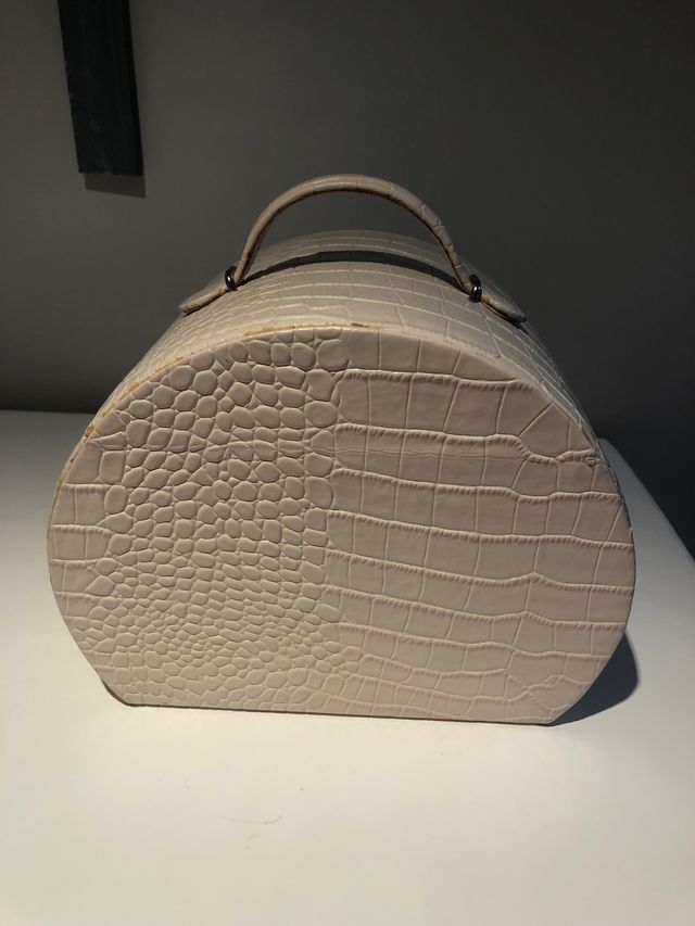 Joyero rosa palo de piel 