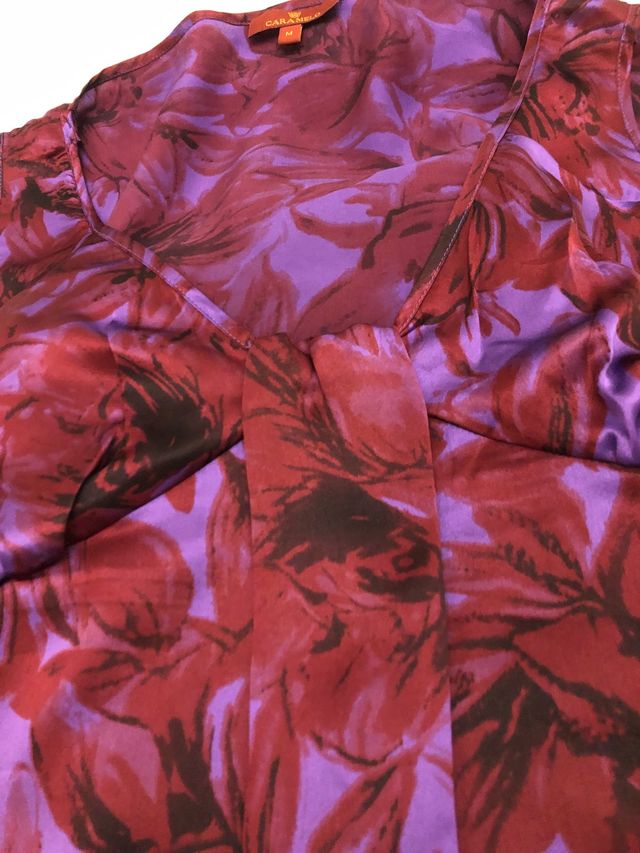 Blusa seda marca Caramelo T m