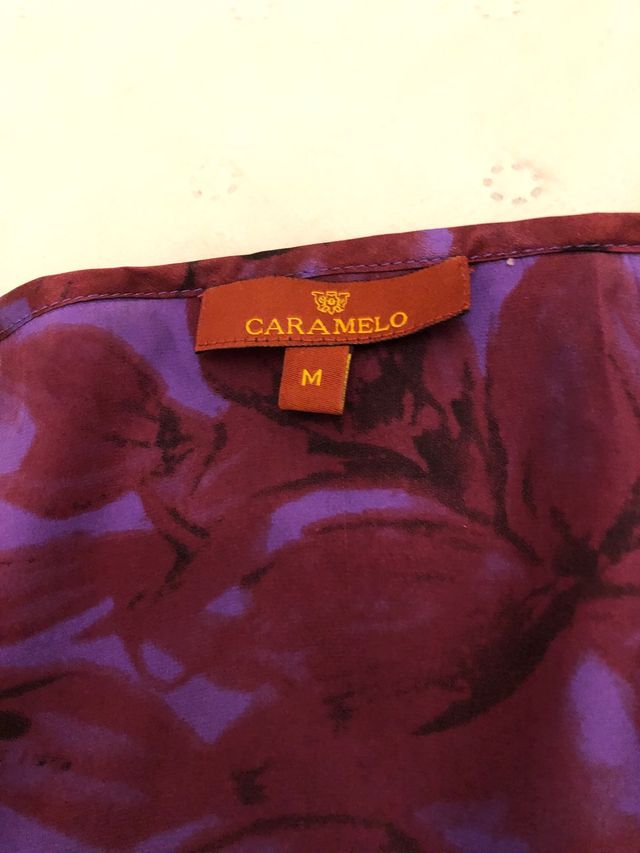 Blusa seda marca Caramelo T m