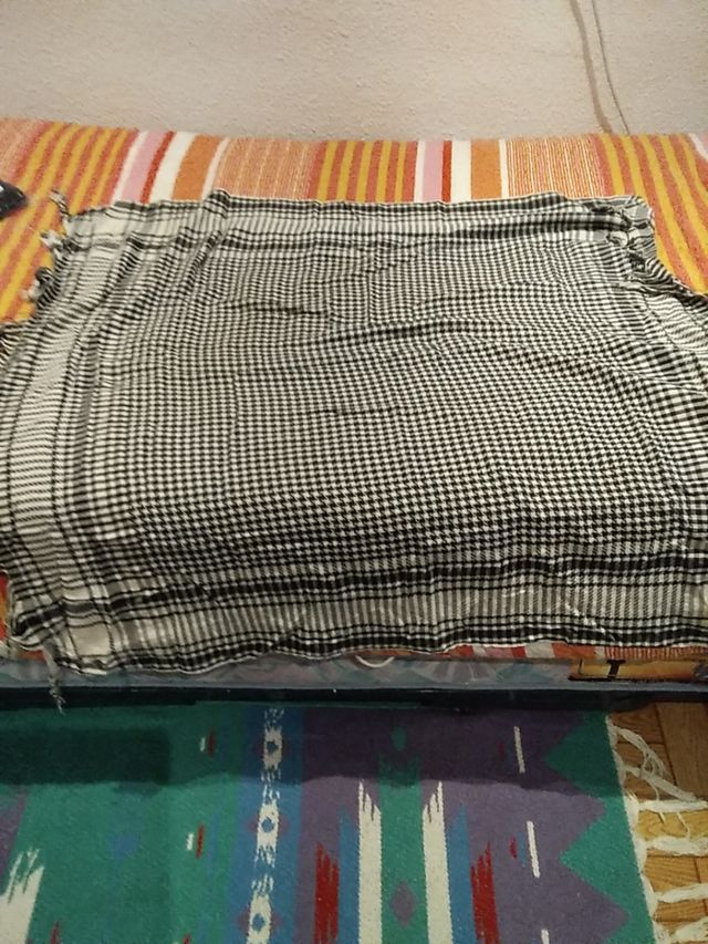 Pañuelo "Palestino" muy grande con borlas