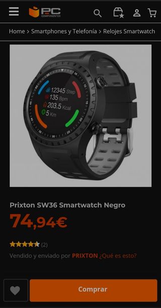 ➤ Smartwatch con GPS Prixton SW36 Opiniones y Análisis