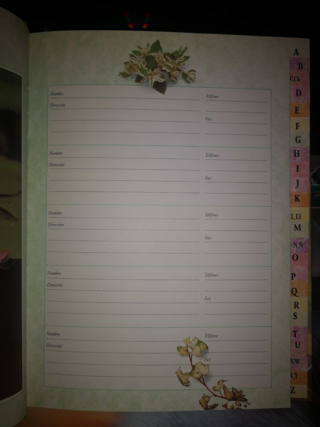 Agenda teléfonos y direcciones