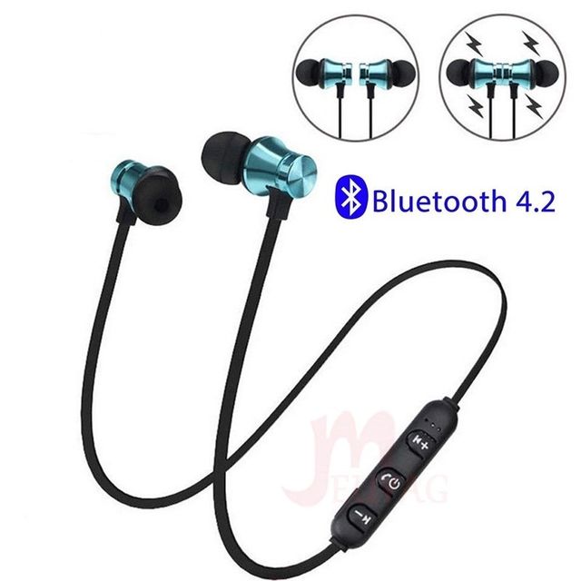 auriculares bluetooth azul