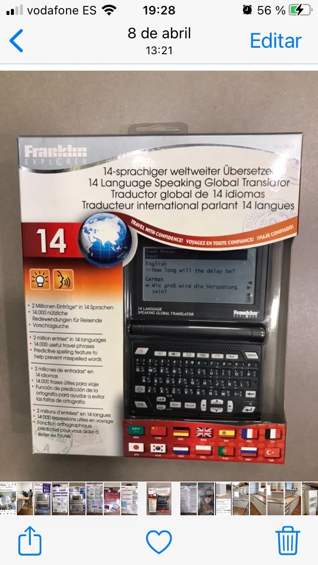 Traductora Frankin 14 idiomas