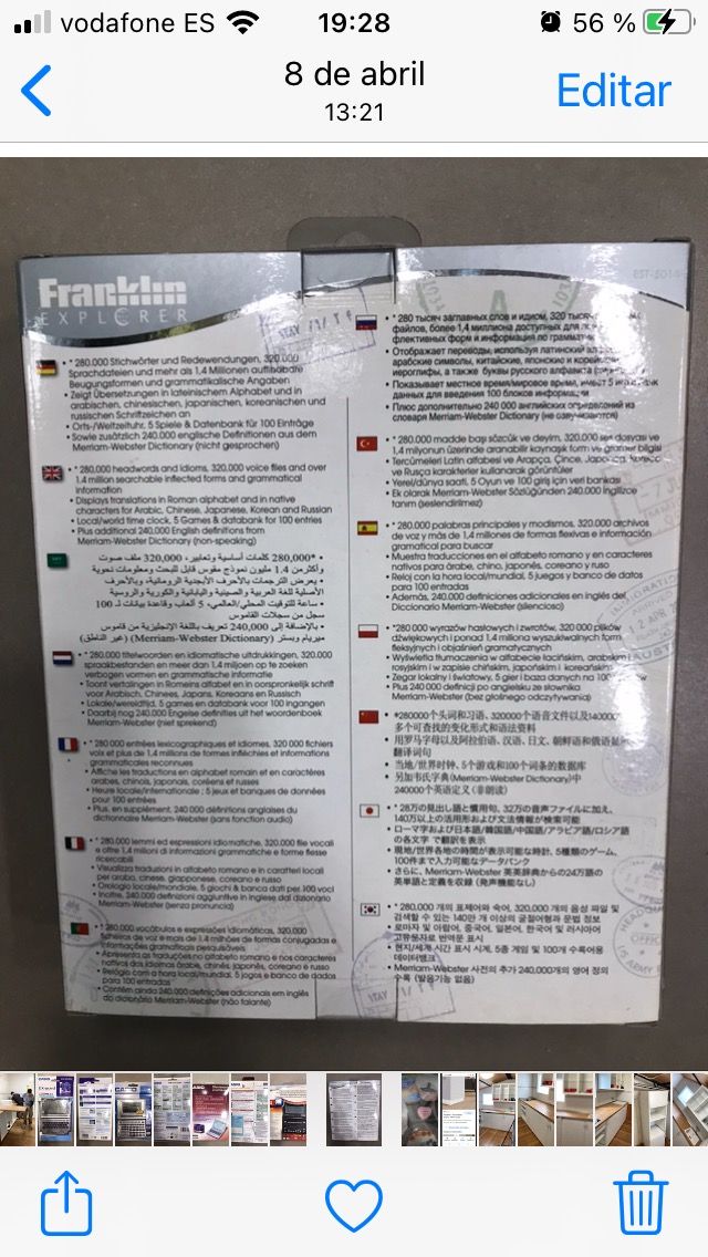 Traductora Frankin 14 idiomas