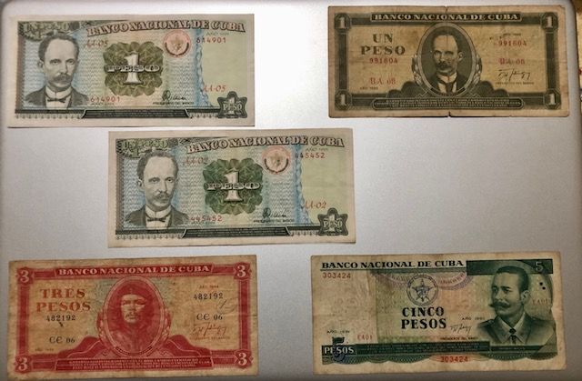 Antiguos Billetes CUBANOS, incluye a "Ché" GUEVARA