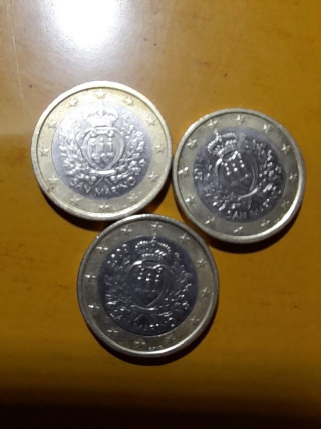 monedas de euros de San marino