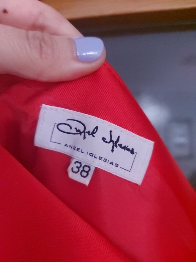 Abito rosso per cerimonia - Ángel Iglesias.