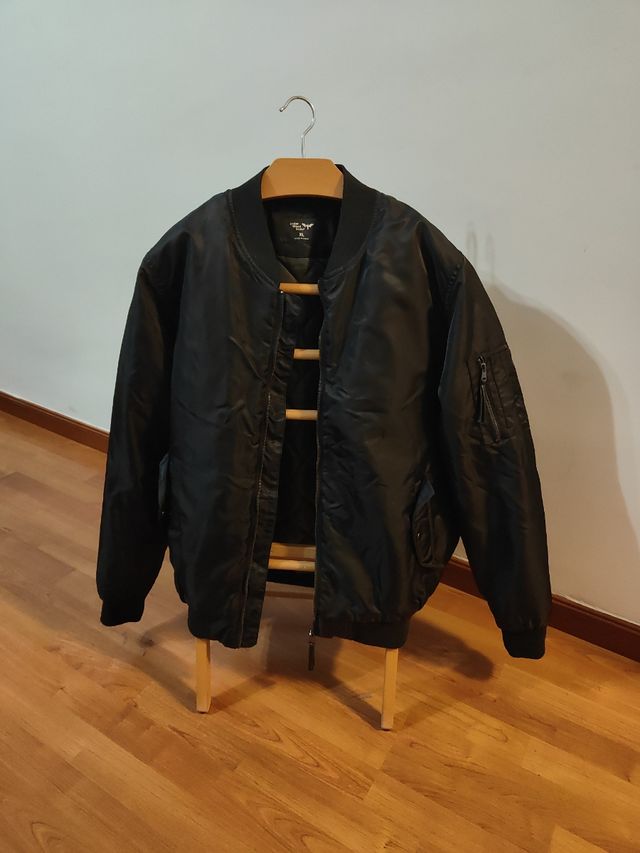 Chaqueta Bomber Negra