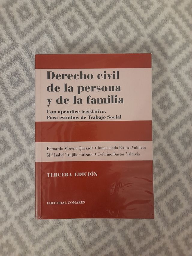 Derecho civil de la persona y de la familia.