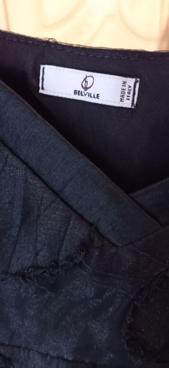 completo di giacca, top e gonna in lino e organza