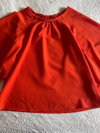 Camisa naranja zara de segunda mano por 6 EUR en Madrid en WALLAPOP