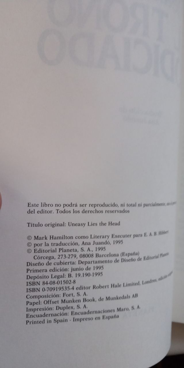 LIBRO EL TRONO CODICIADO