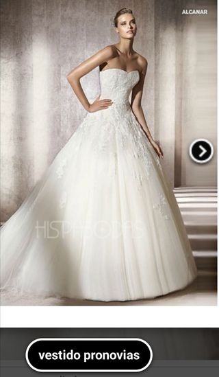 Vestido de novia Pronovias de segunda mano en Tarragona en WALLAPOP