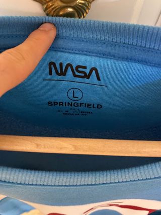 Sudadera NASA Springfield azul de segunda mano por 12 EUR en Madrid en  WALLAPOP