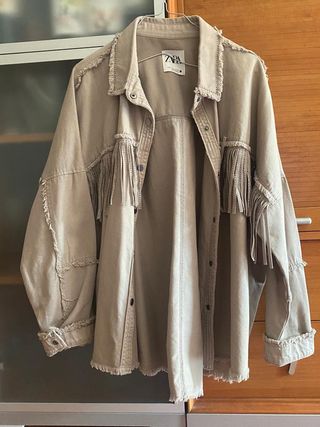 Zara chaqueta flecos | RopaModaMujer.es