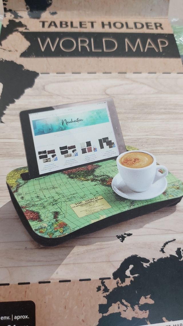 A estrenar, soporte para tablet mapa mundi