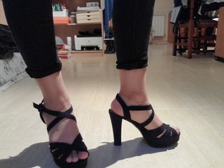 Tacones negros Marypaz de segunda mano por 10 EUR en Alovera en WALLAPOP