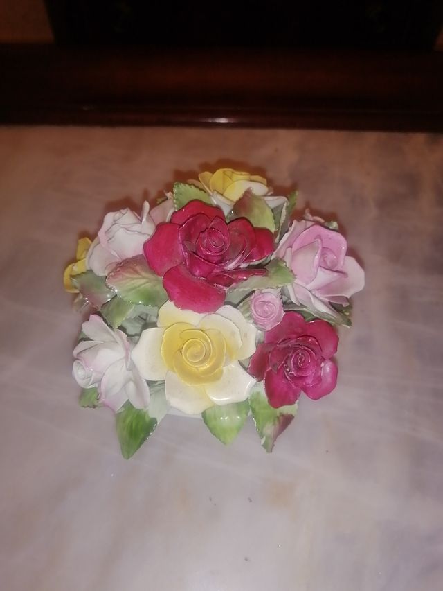 Centro Flores Porcelana