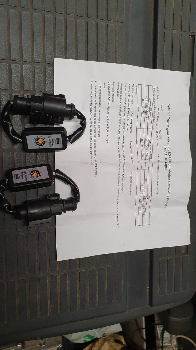 Dispozitivo para modernizar los pilotos de audi